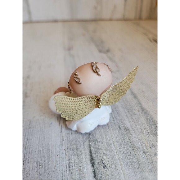 Vintage angel cheeks green beer mustache figure xmas - Picture 4 of 8